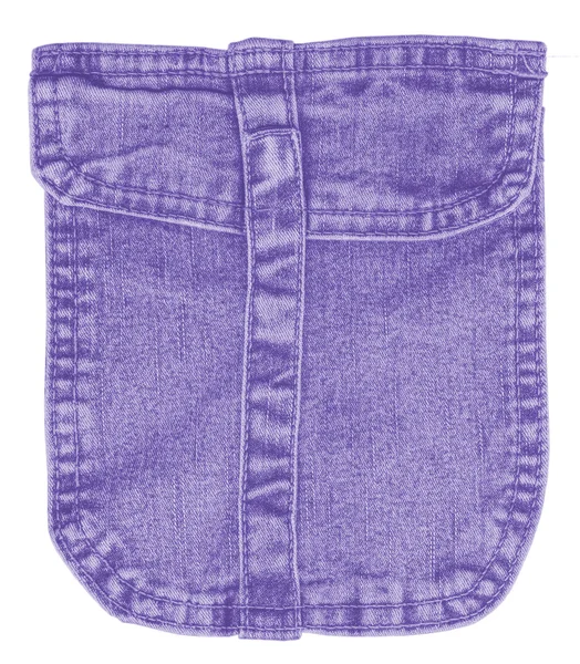 Bolso de jeans violeta — Fotografia de Stock