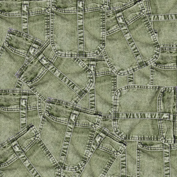 Grau-grüne Jeanstaschen — Stockfoto