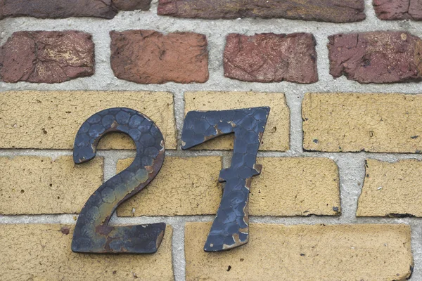 House number twenty seven — Stock Photo, Image