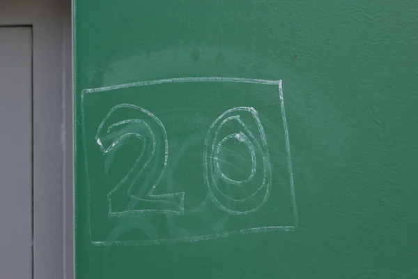 House number twenty, 20 — Stock Photo, Image