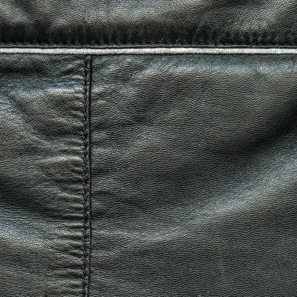 Texture in pelle nera — Foto Stock