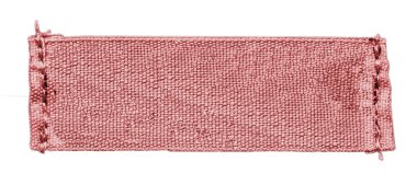 boş kırmızı tekstil etiket