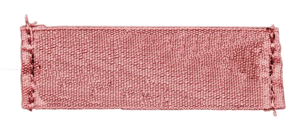 Blank red textile tag — Stock Photo, Image