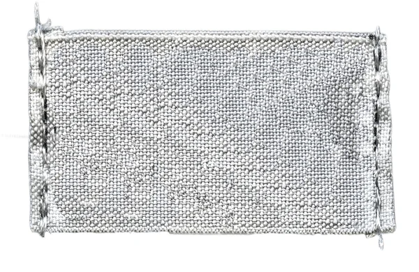 Pusty szary włókienniczych tagu — Zdjęcie stockowe