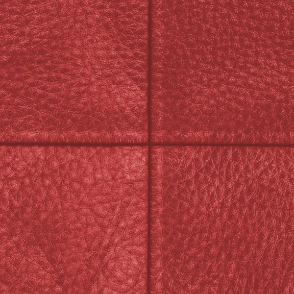 Rött läder bakgrund — Stockfoto