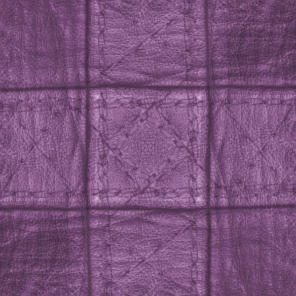 Cuir violet à carreaux fond — Photo