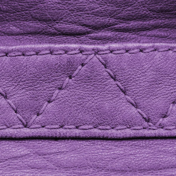 Fragment of violet leather coat — Stock Photo, Image