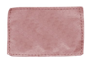 boş kırmızı deri etiket