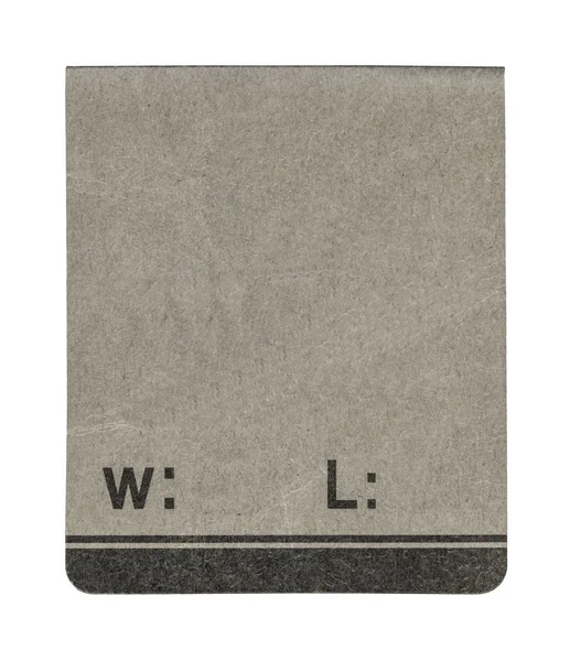 Gray paper tag — Stock Photo, Image