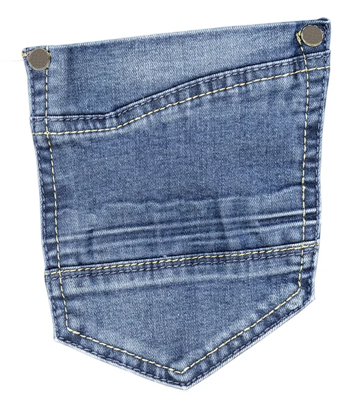 Blaue Jeanstasche — Stockfoto