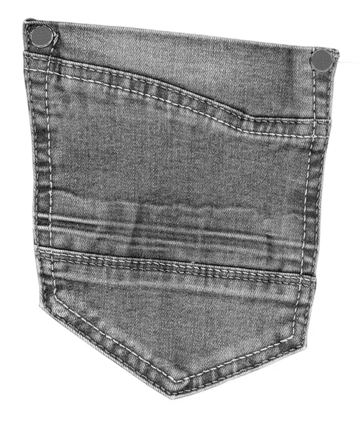 Voltar bolso jeans preto — Fotografia de Stock