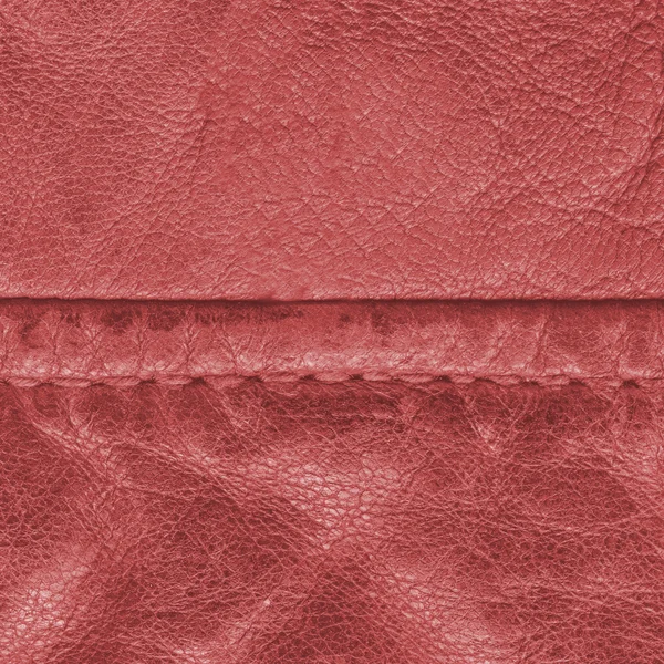 Vieille texture de cuir rouge — Photo