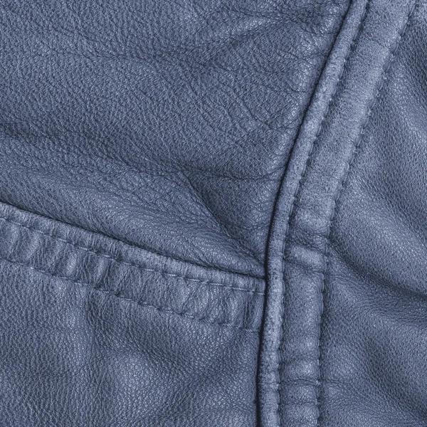 Blue leather background — Stock Photo, Image