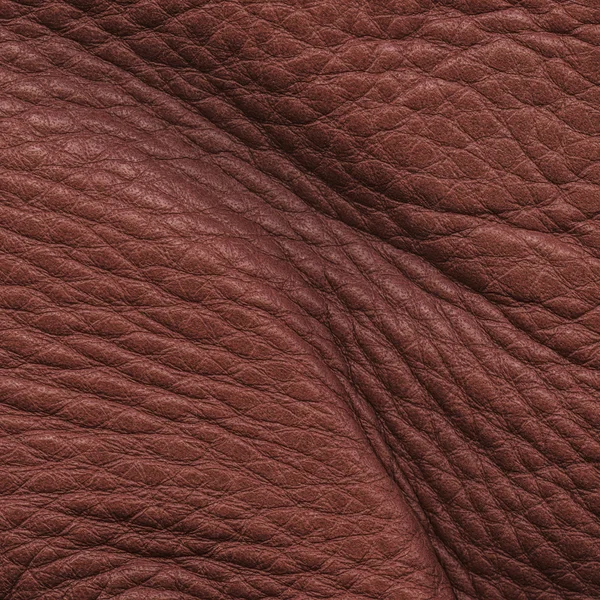 深棕色皱的皮革 — 图库照片