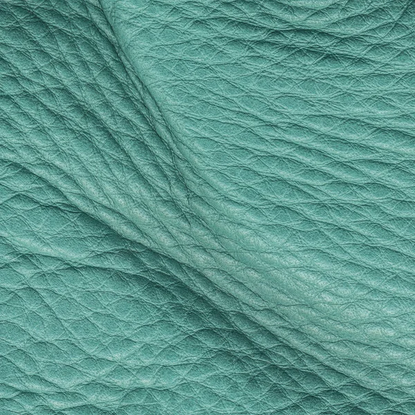 Texture in pelle verde accartocciato — Foto Stock