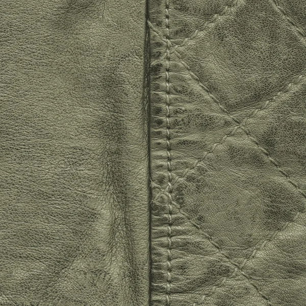 Gröna skrynkliga läder texture — Stockfoto