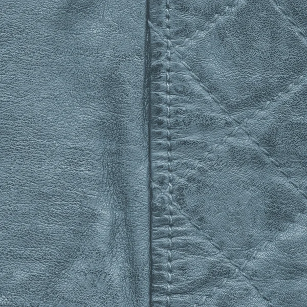 Oude blauwe verfrommeld leder texture — Stockfoto