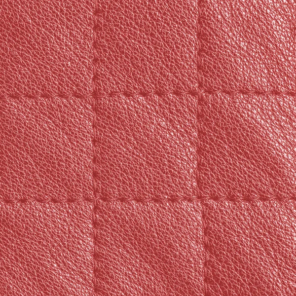 Červená kostkovaná kůže pozadí — Stock fotografie