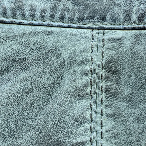 Texture cuir vert-bleu — Photo