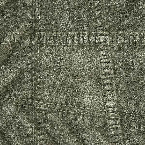 Fragment grüner Lederbekleidung — Stockfoto