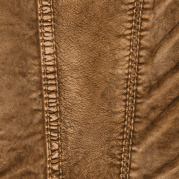 Фрагмент світло-коричневого шкіряного одягу — стокове фото