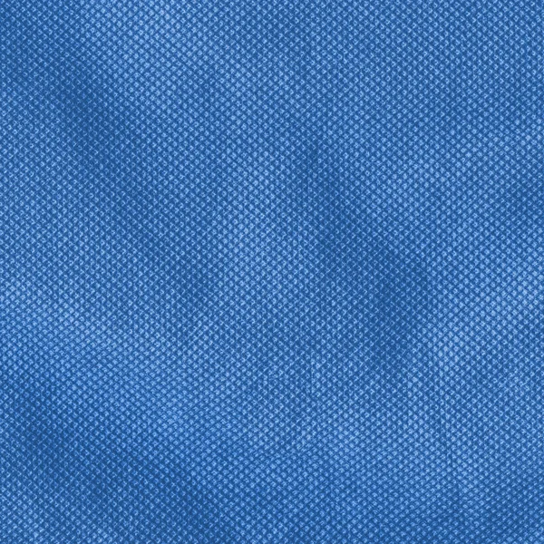 Blå skrynkliga tyg textur — Stockfoto