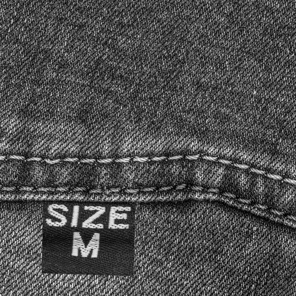 Textura de calça preta — Fotografia de Stock