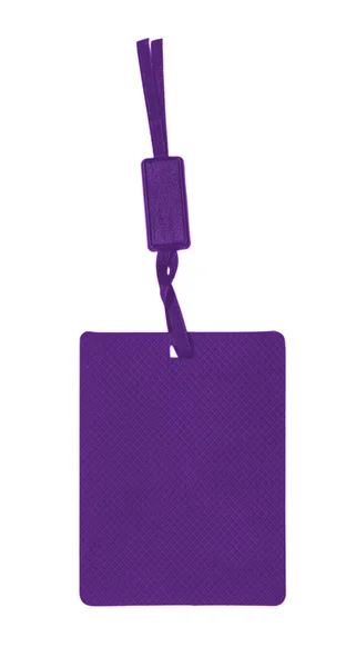 Blank violet tag — Stock Photo, Image