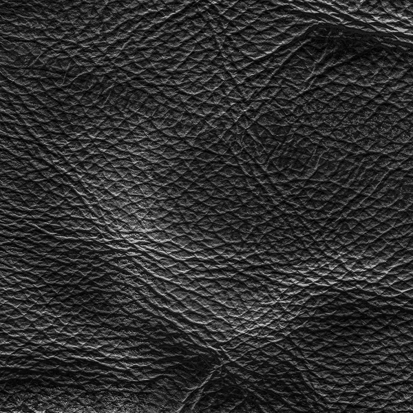 Black leather texture — Stock Photo, Image