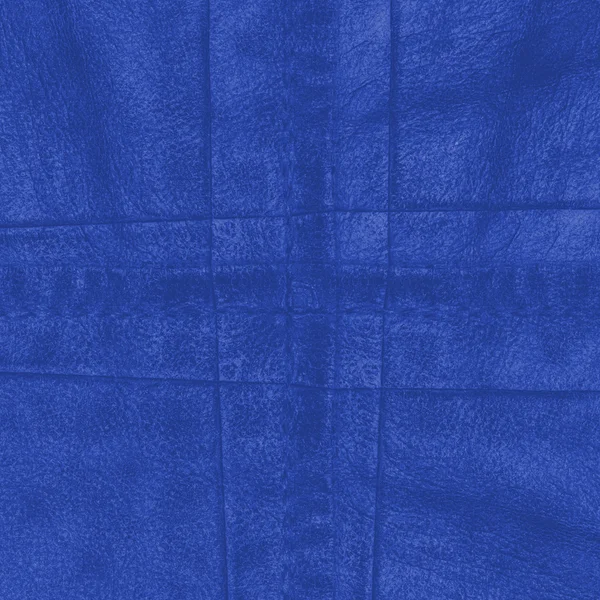 Texture cuir bleu — Photo