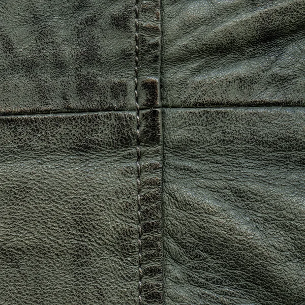 Groene oude leder texture — Stockfoto