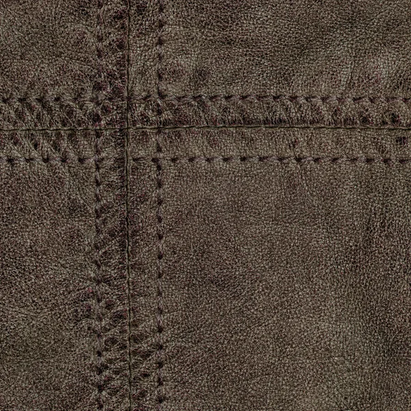 Oud bruin leder texture — Stockfoto