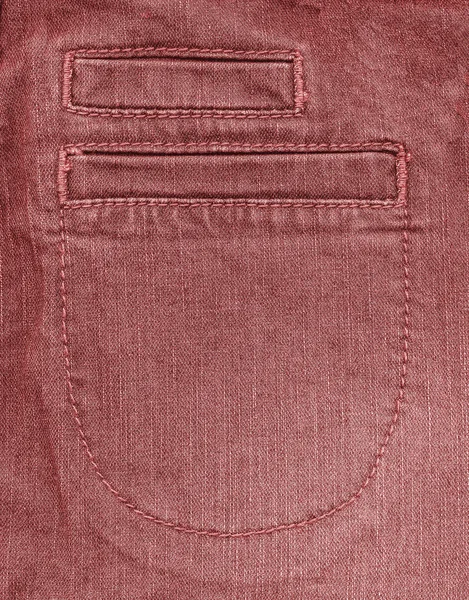 Fragmento de pantalón denim rojo —  Fotos de Stock