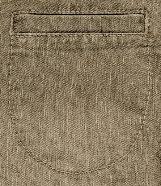 Fragment of gray trousers with a false pocket — Stock Photo, Image