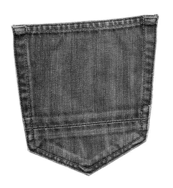 Bolso traseiro de calça preta — Fotografia de Stock