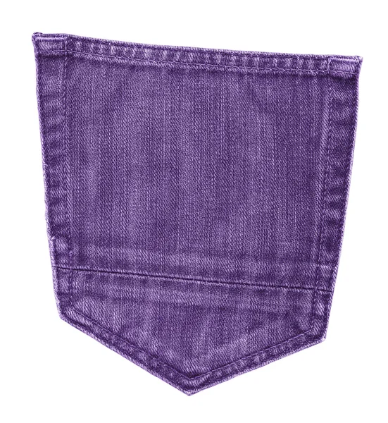 Jeans violeta bolso traseiro — Fotografia de Stock