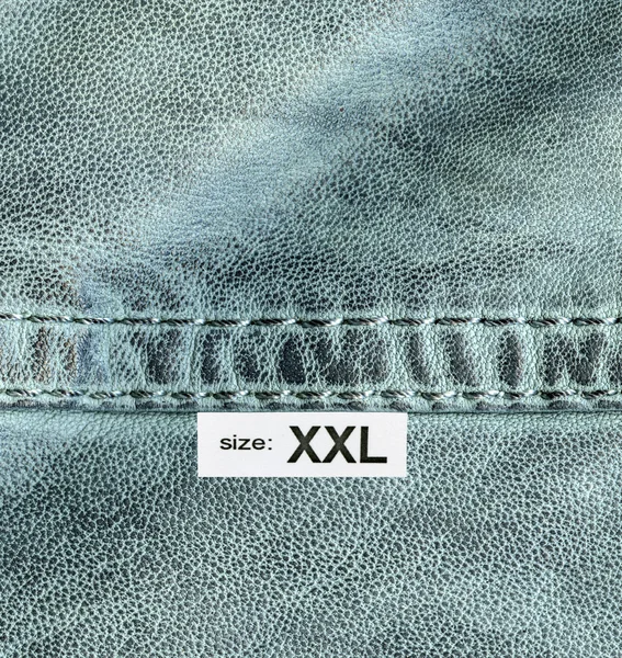 Greenish-blue leather texture — Stock Photo, Image