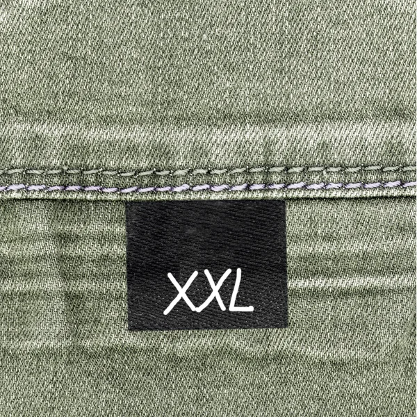 Textura de jeans cinza-verde — Fotografia de Stock