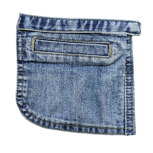 Blue jeans pocket — Stock Photo, Image