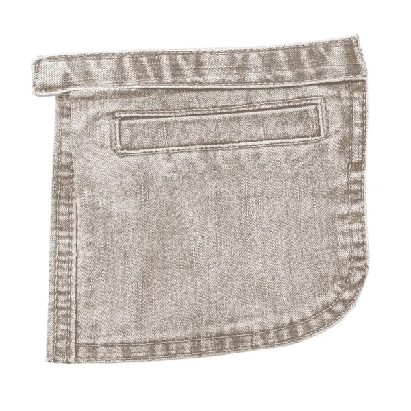 Gray-brown jeans pocket — Stock Photo, Image
