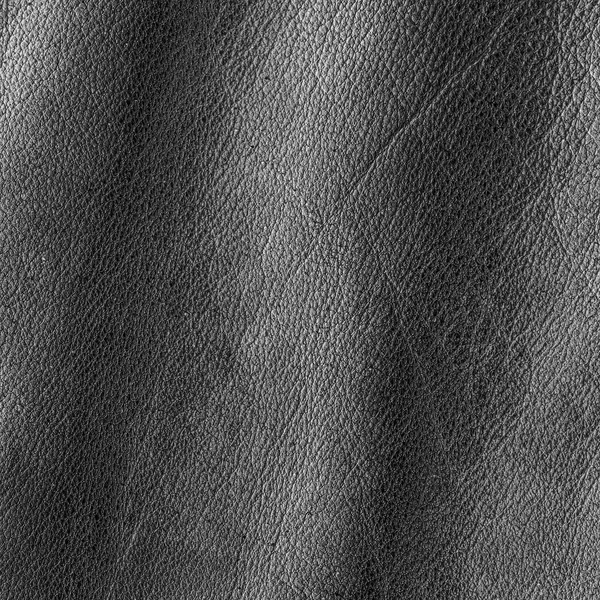 Texture in pelle nera accartocciata — Foto Stock