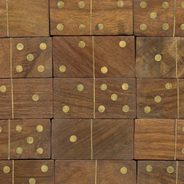 Domino de madera como fondo —  Fotos de Stock