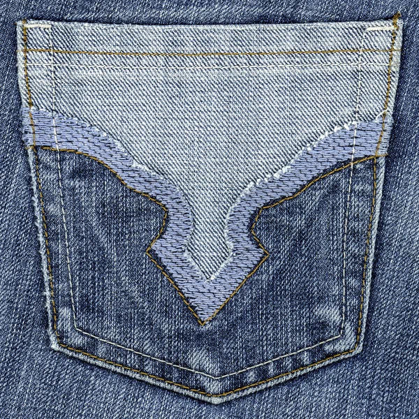 Denim pocket closeup. — Stock Photo, Image