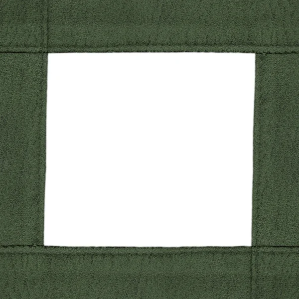 Πράσινο χειροποίητο δέρμα πλαίσιο — Φωτογραφία Αρχείου