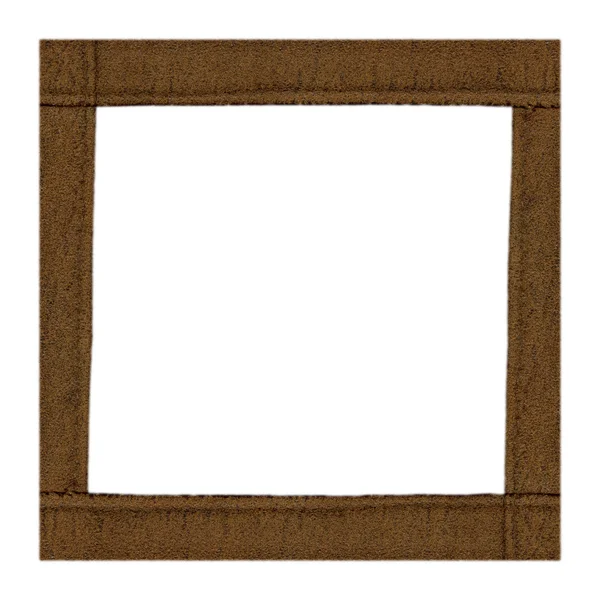 Geel-bruin leer frame — Stockfoto