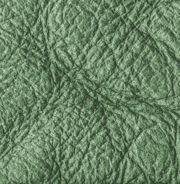 Green leather texture closeup — Stock Photo, Image