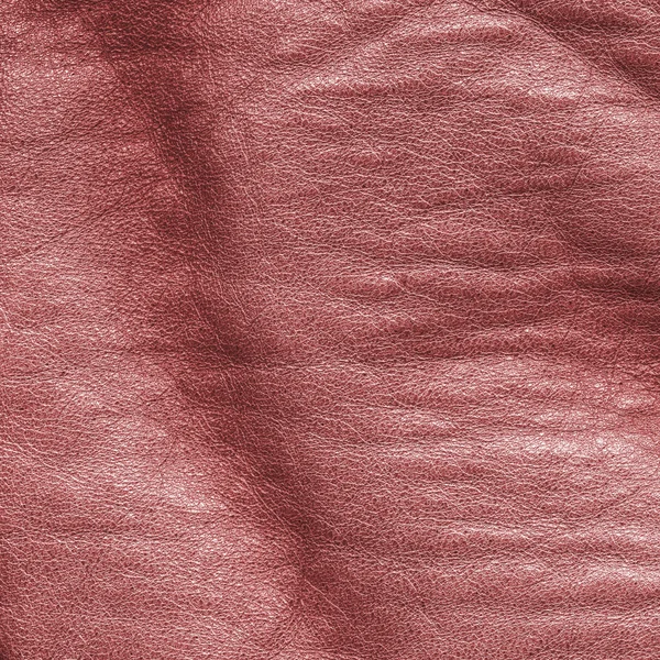 Röd skrynkliga läder texture. — Stockfoto