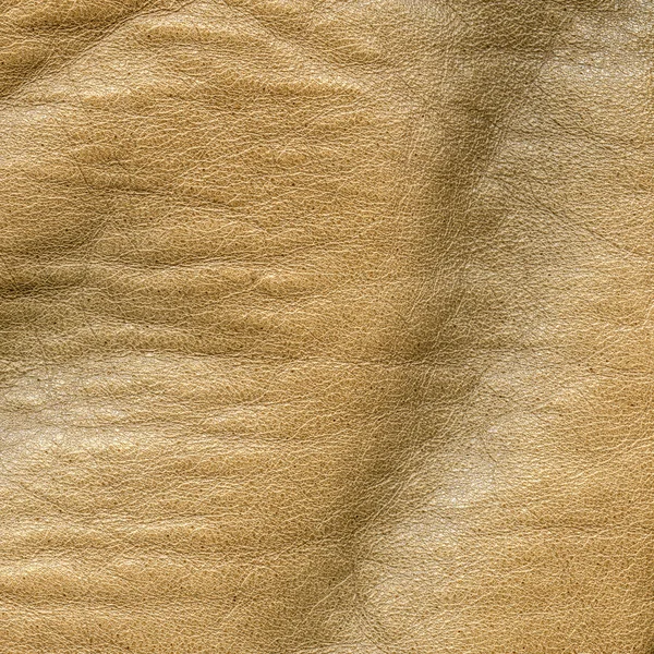 Ljus bruna skrynkliga läder texture. — Stockfoto