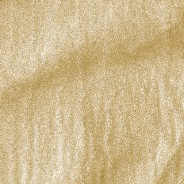 Yellow crumpled leather texture — Stock Photo, Image