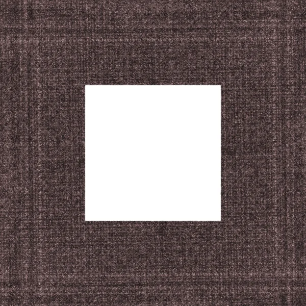 Brown textured square photo frame — Stock Photo, Image